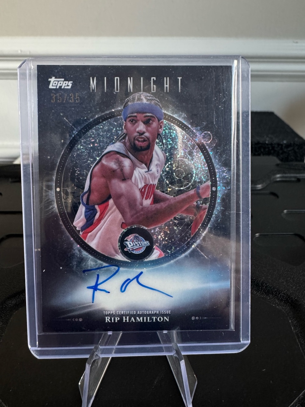 2025 Rip Hamilton Topps Midnight Certified Autograph 35/35 #detroitpistons